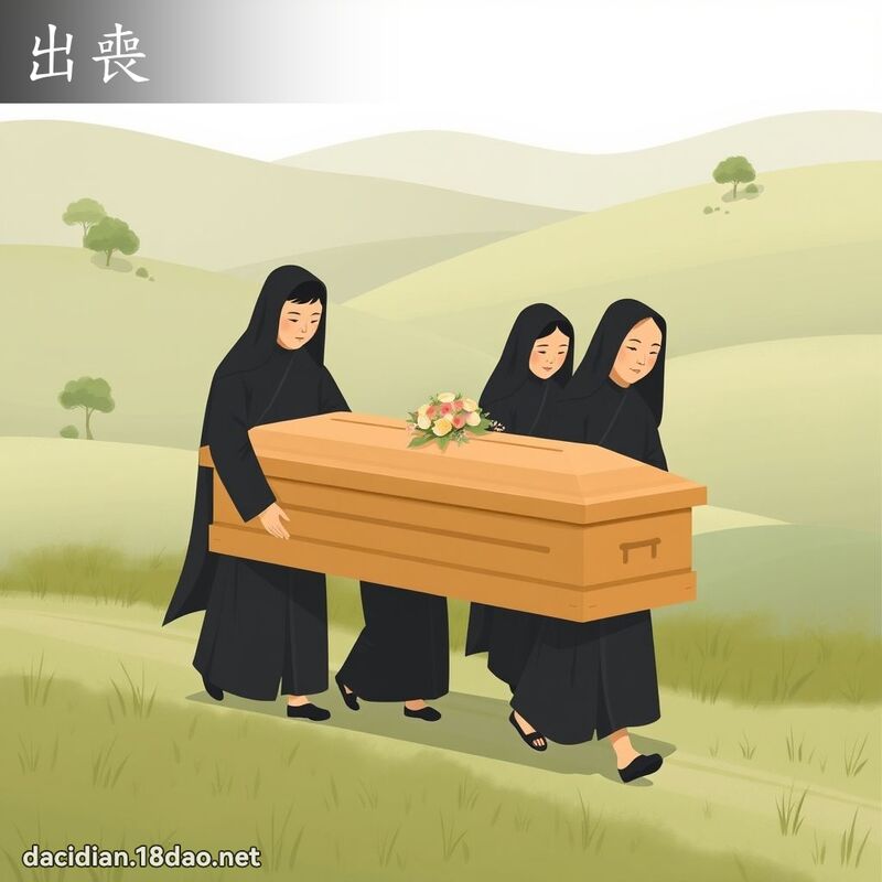 出丧 - 国语大辞典配图