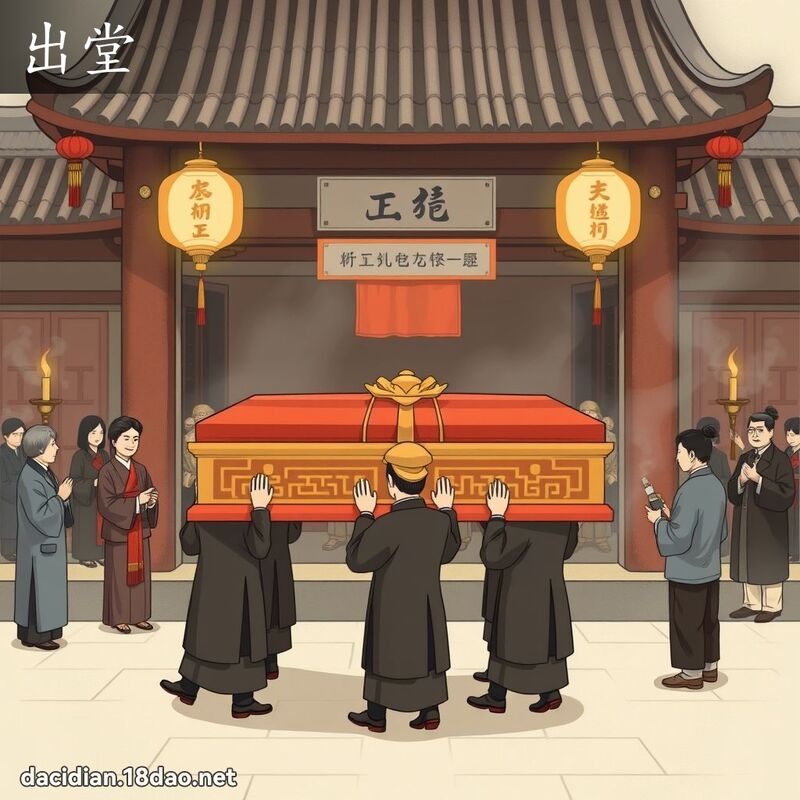 出堂 - 國語大辭典配圖