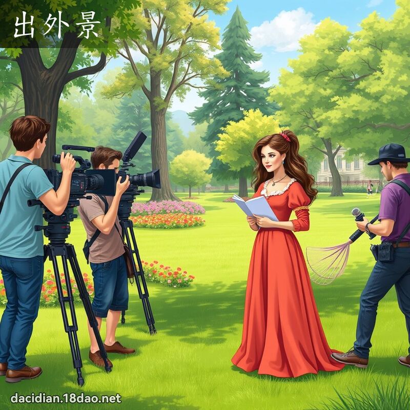 出外景 - 國語大辭典配圖