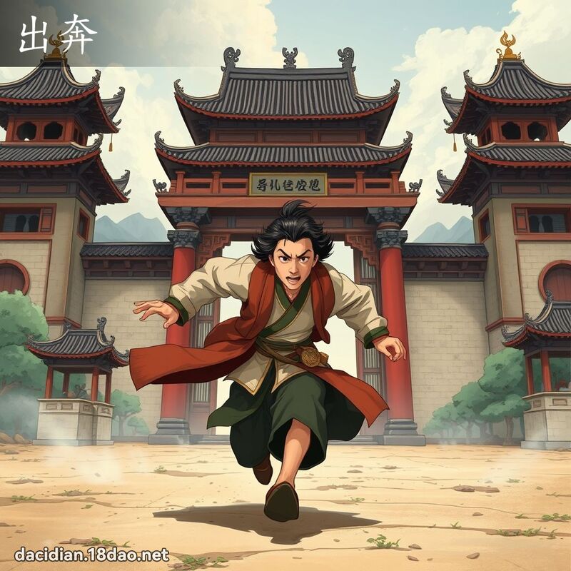 出奔 - 國語大辭典配圖
