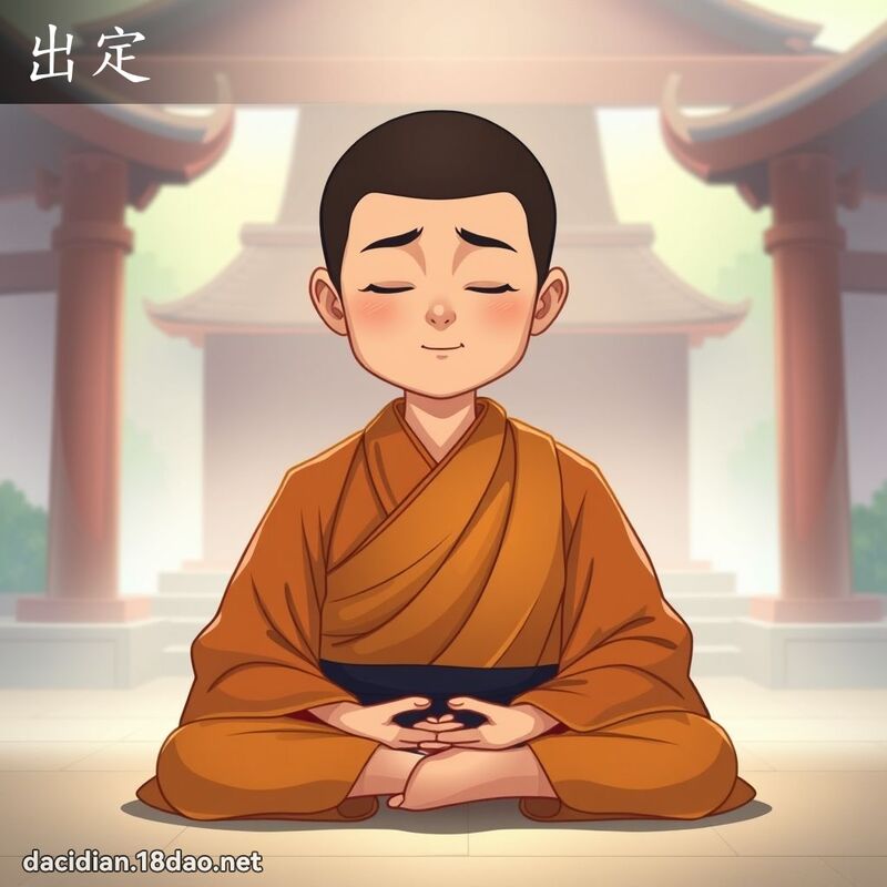 出定 - 國語大辭典配圖