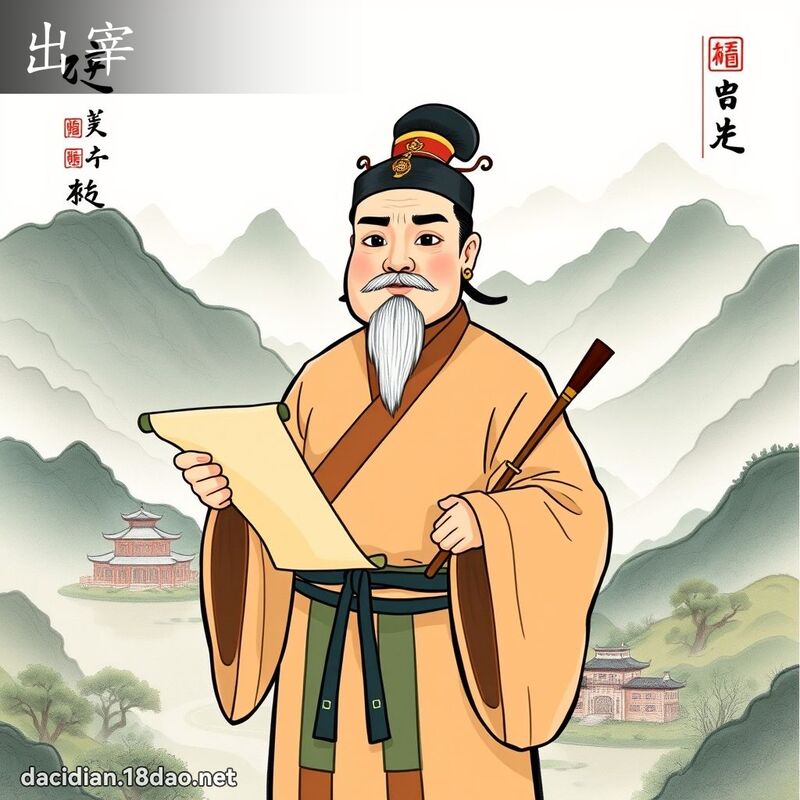出宰 - 国语大辞典配图