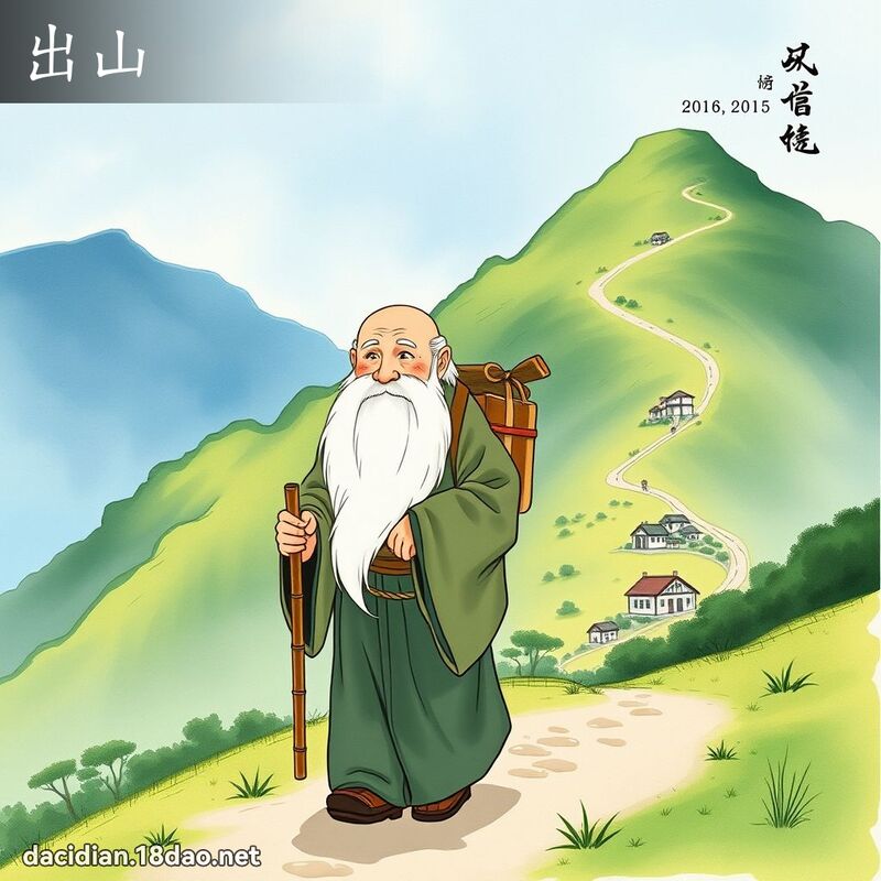 出山 - 国语大辞典配图