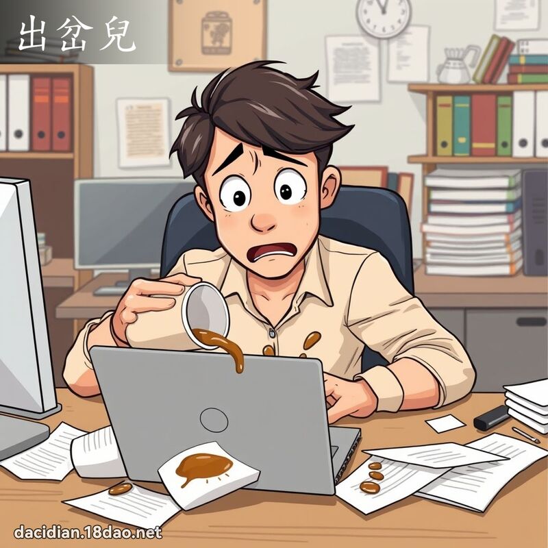 出岔儿 - 国语大辞典配图
