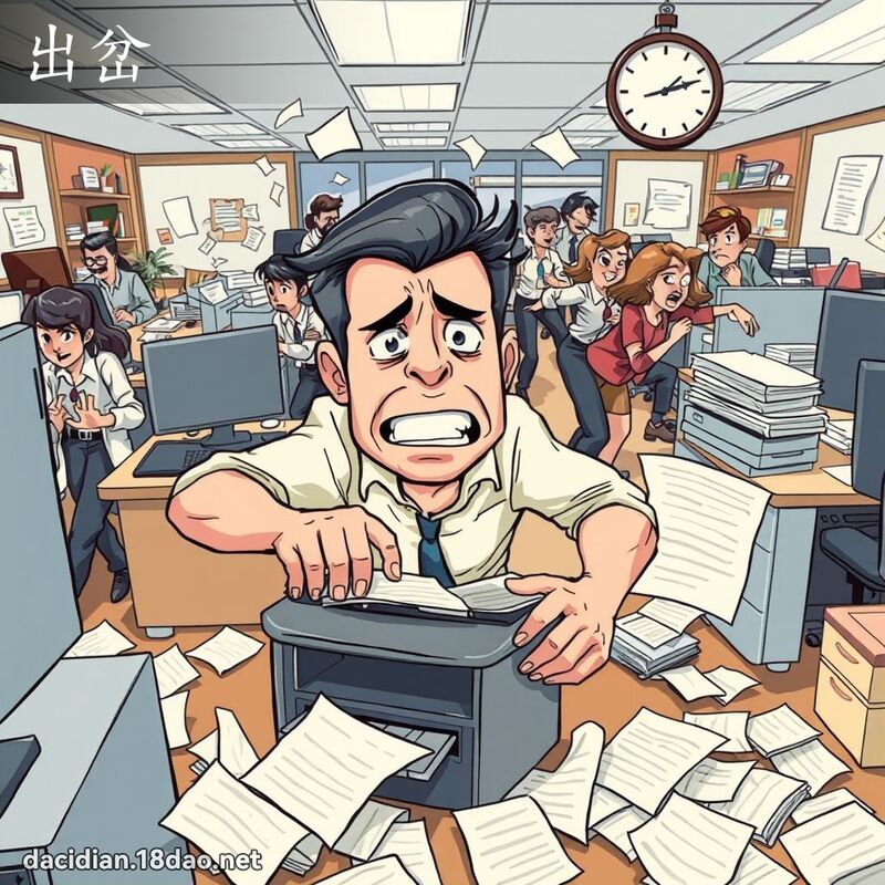 出岔 - 国语大辞典配图