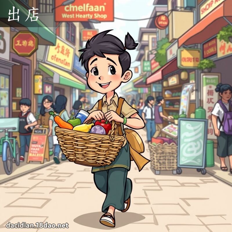 出店 - 國語大辭典配圖