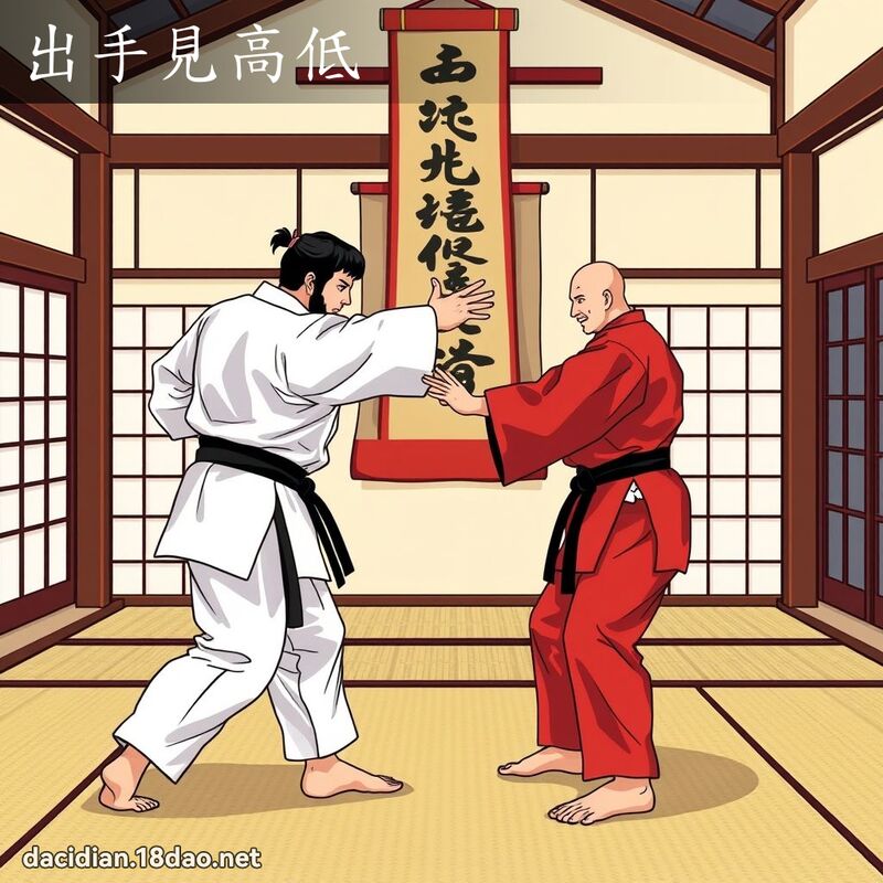 出手見高低 - 國語大辭典配圖