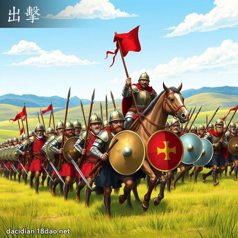 出擊 - 國語大辭典配圖