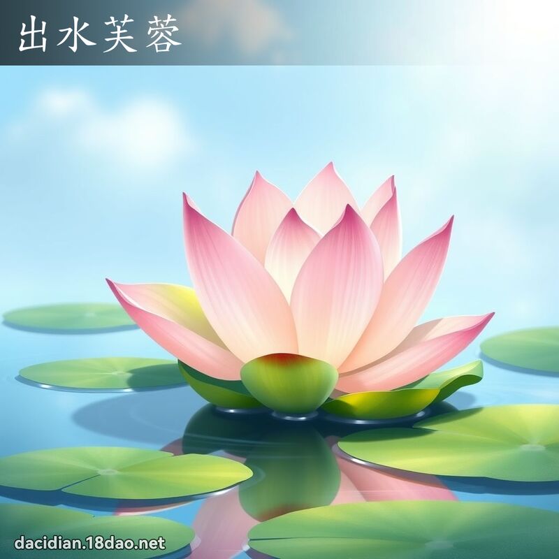 出水芙蓉 - 国语大辞典配图