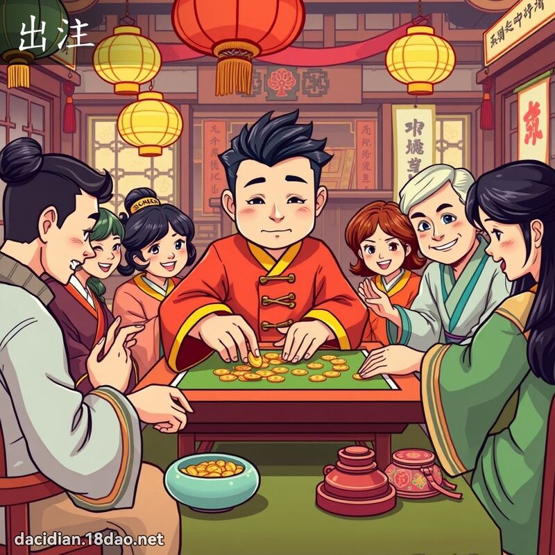 出注 - 國語大辭典配圖