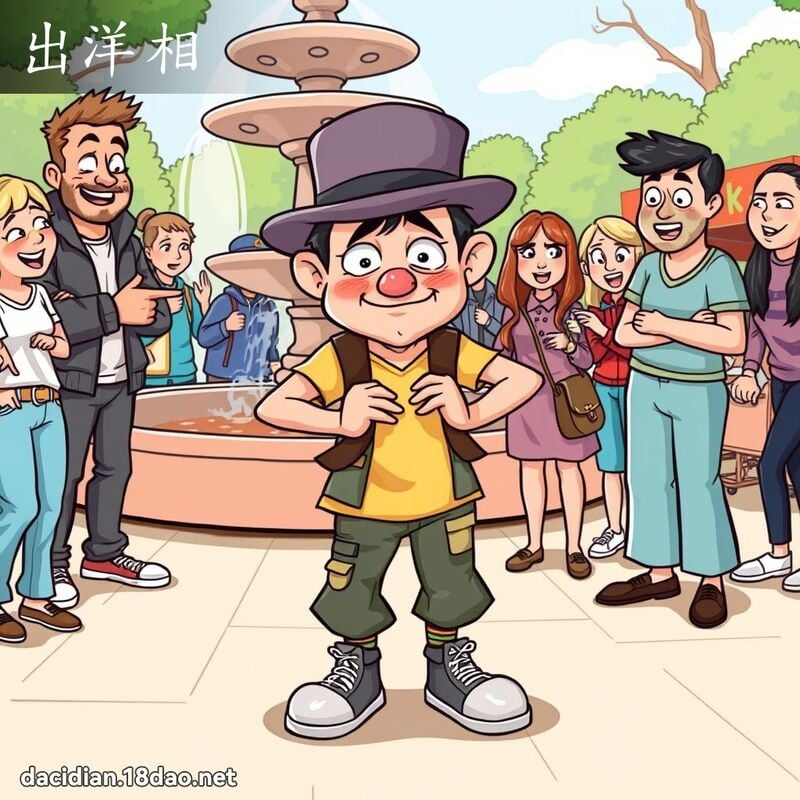出洋相 - 國語大辭典配圖