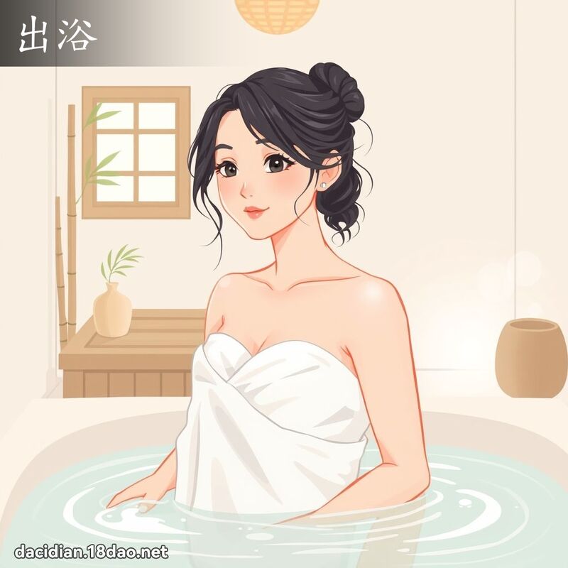 出浴 - 国语大辞典配图