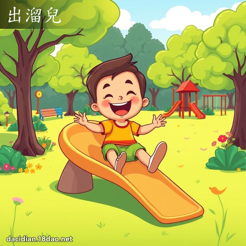 出溜兒 - 國語大辭典配圖