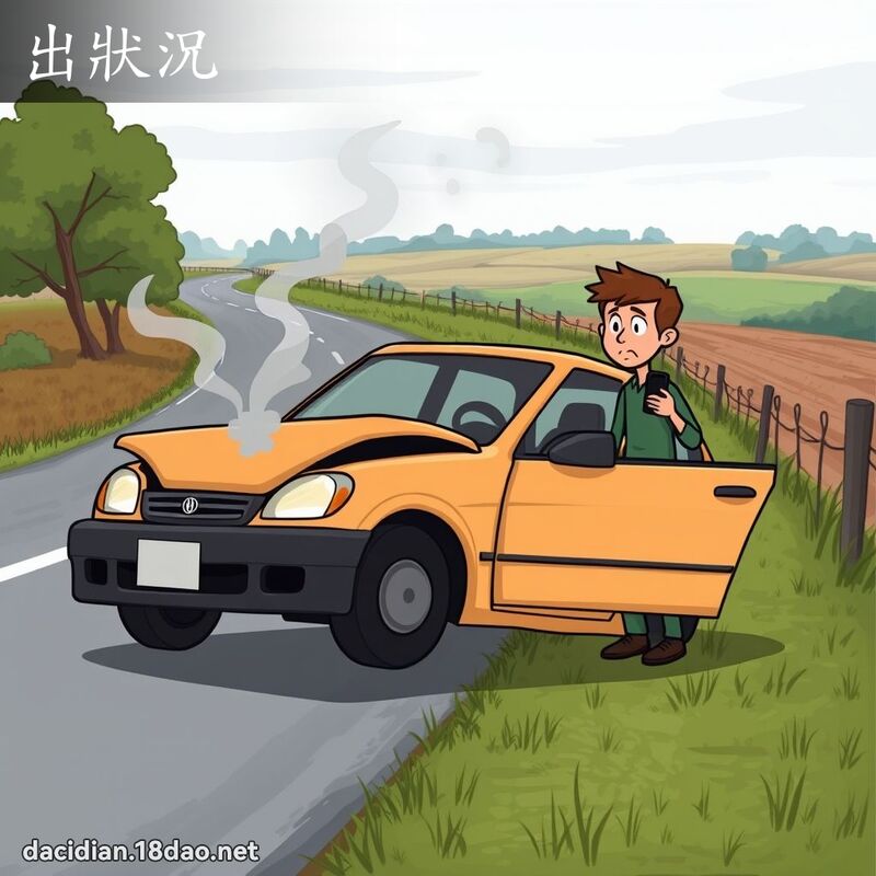 出状况 - 国语大辞典配图