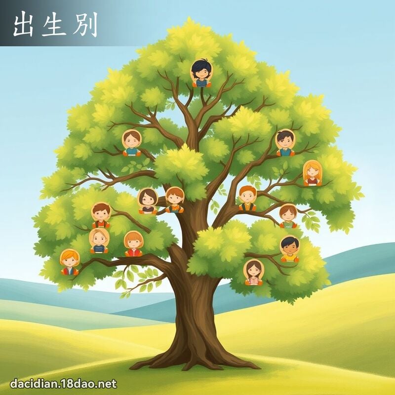 出生別 - 國語大辭典配圖