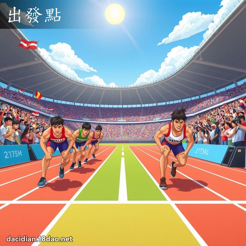 出發點 - 國語大辭典配圖
