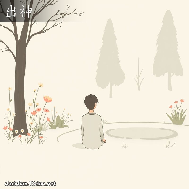 出神 - 國語大辭典配圖