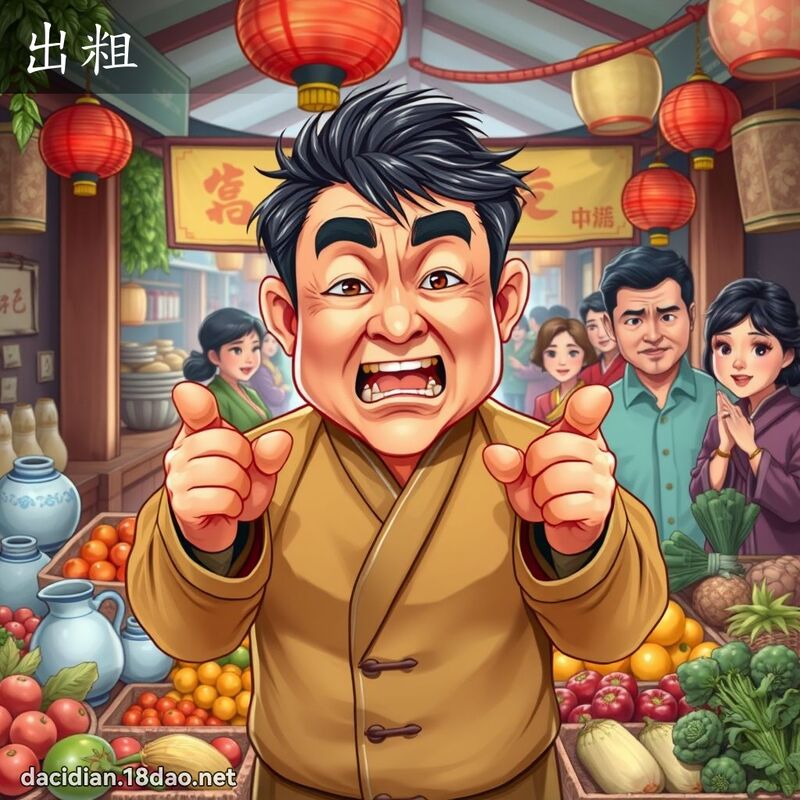 出粗 - 国语大辞典配图