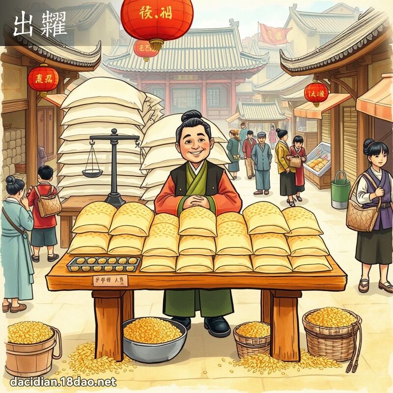出糶 - 國語大辭典配圖