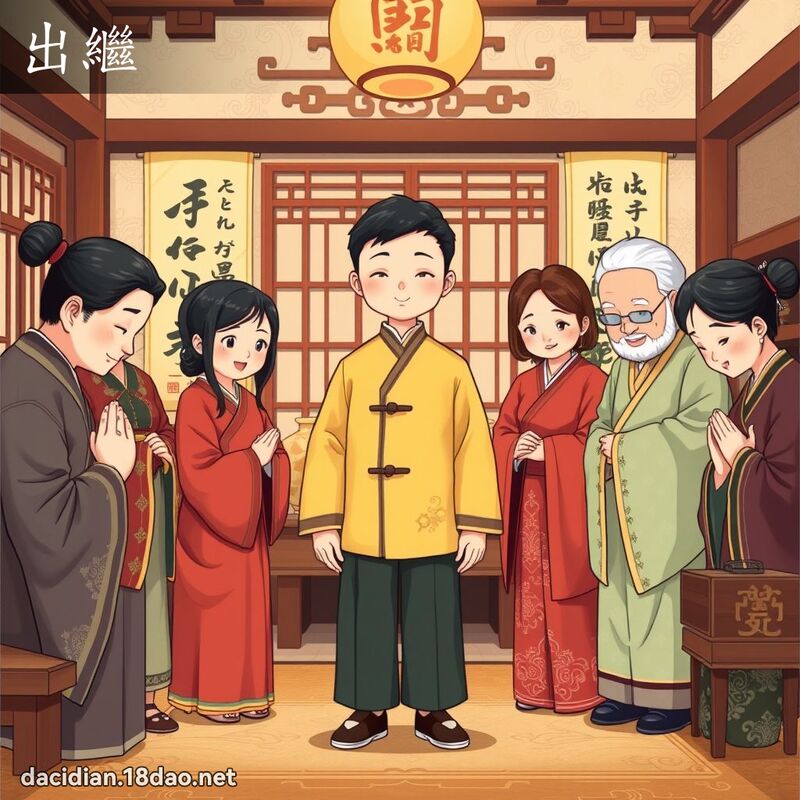 出继 - 国语大辞典配图