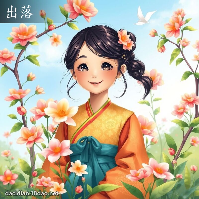出落 - 国语大辞典配图