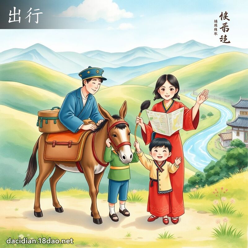 出行 - 国语大辞典配图