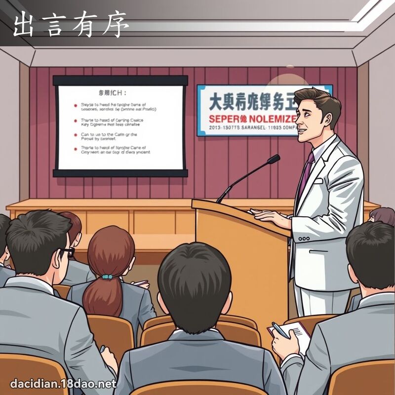 出言有序 - 國語大辭典配圖