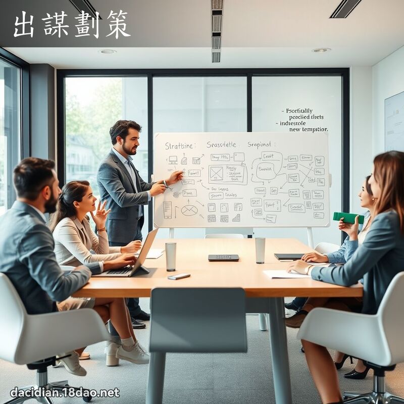 出謀劃策 - 國語大辭典配圖