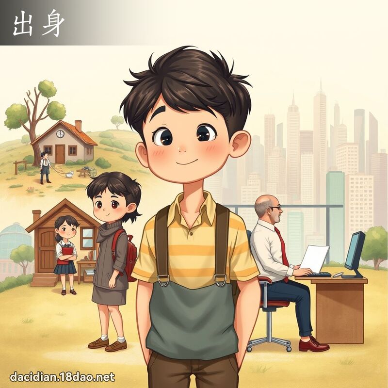 出身 - 国语大辞典配图