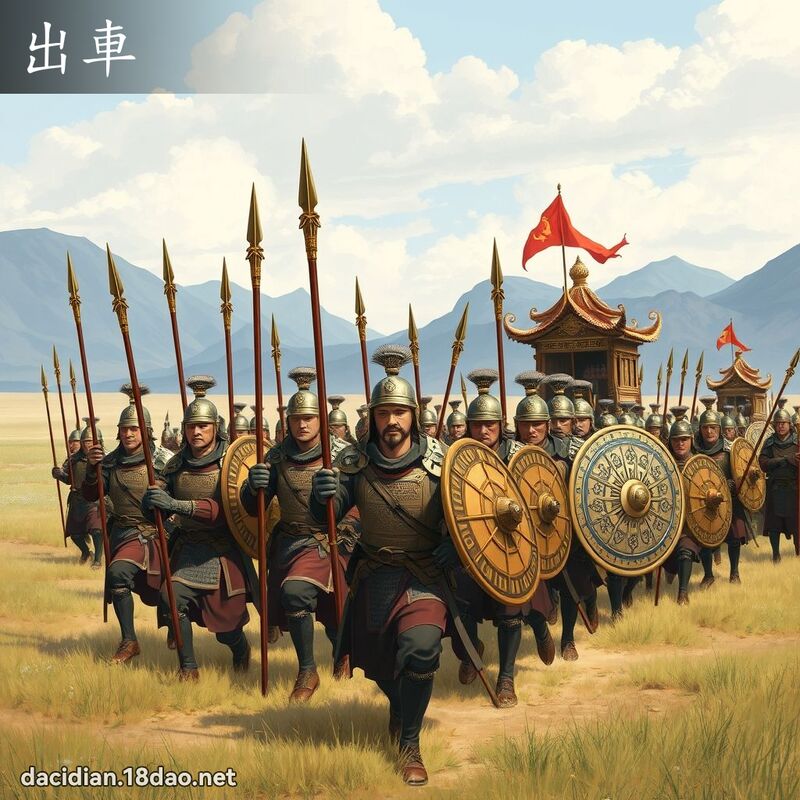 出车 - 国语大辞典配图
