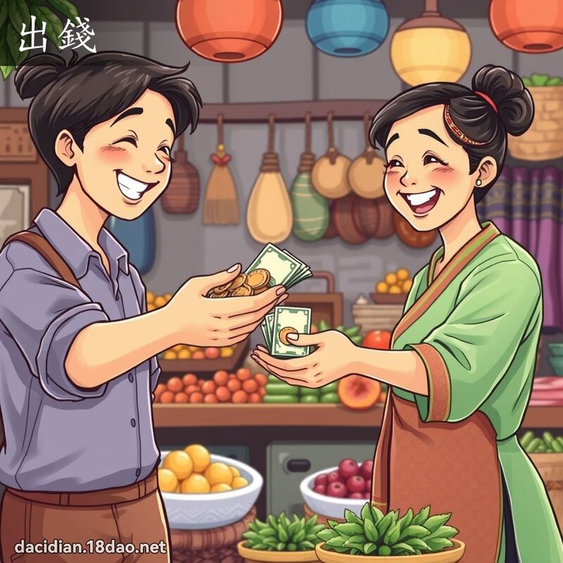 出錢 - 國語大辭典配圖