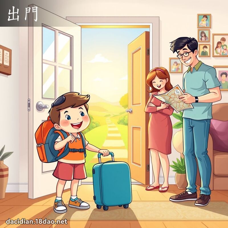 出门 - 国语大辞典配图