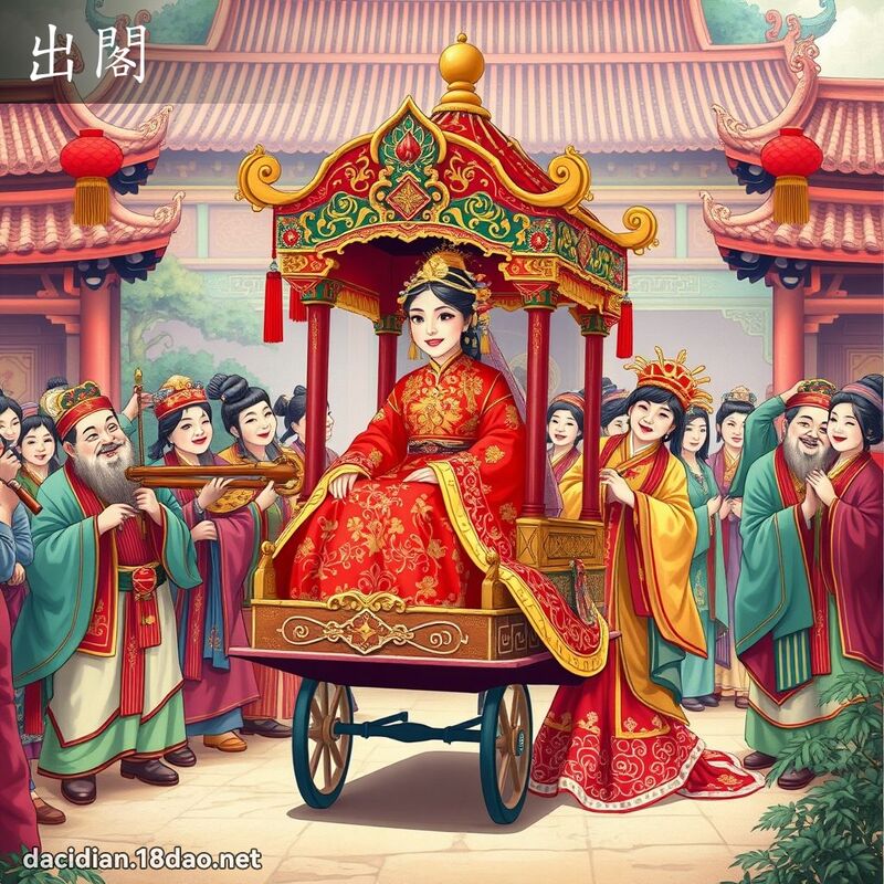 出阁 - 国语大辞典配图