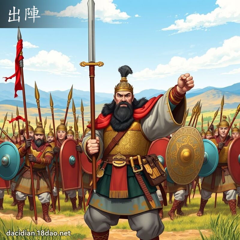 出阵 - 国语大辞典配图
