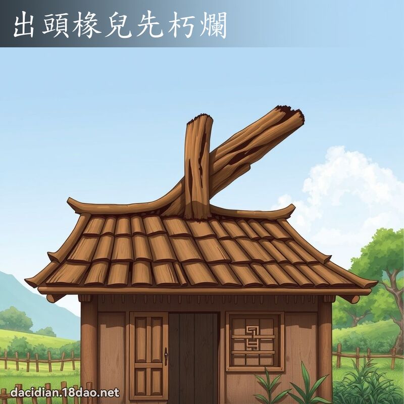 出頭椽兒先朽爛 - 國語大辭典配圖
