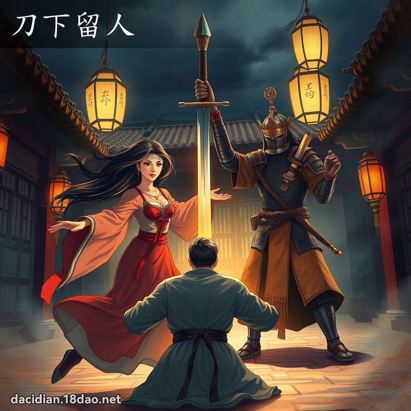刀下留人 - 國語大辭典配圖