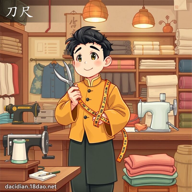 刀尺 - 國語大辭典配圖