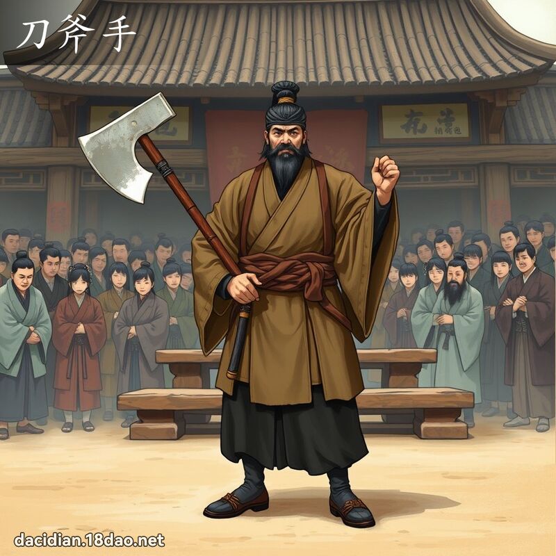 刀斧手 - 國語大辭典配圖