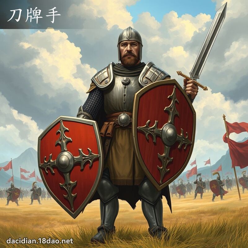 刀牌手 - 國語大辭典配圖
