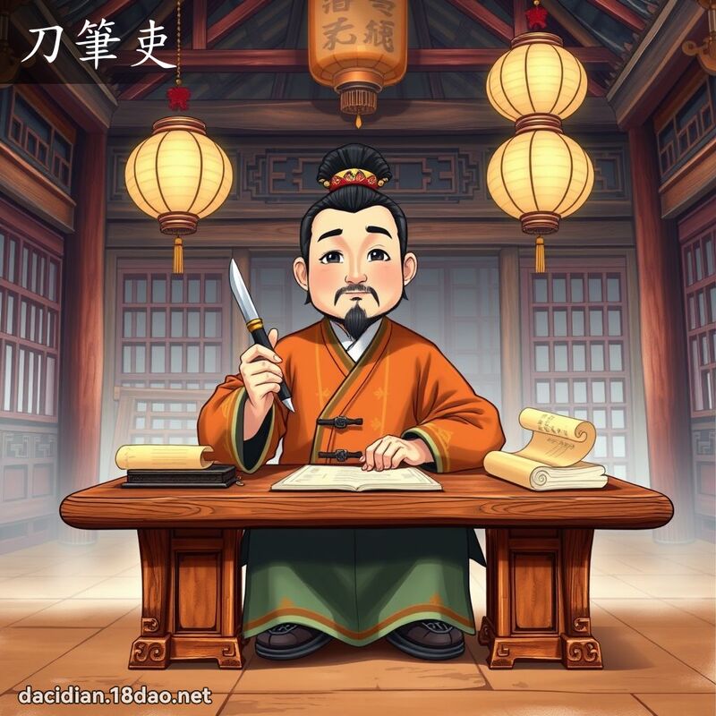 刀筆吏 - 國語大辭典配圖