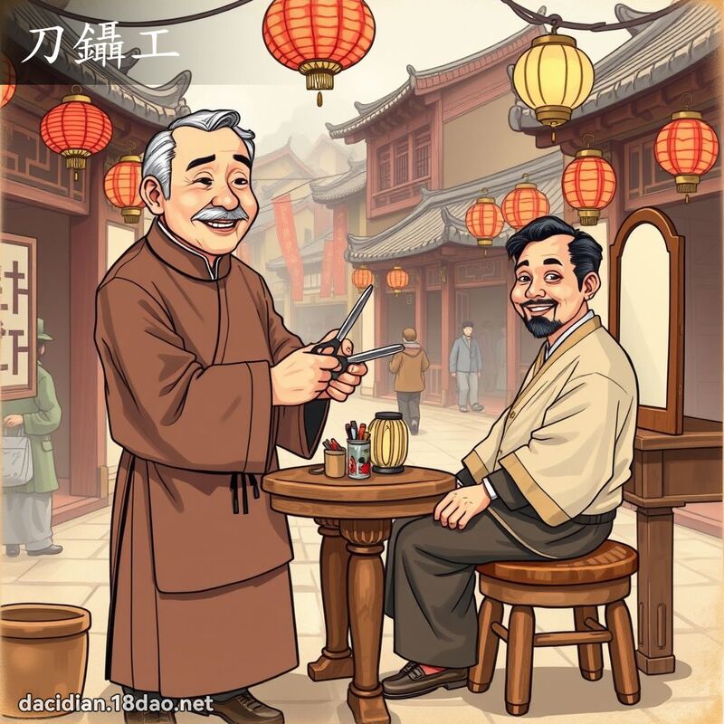 刀鑷工 - 國語大辭典配圖