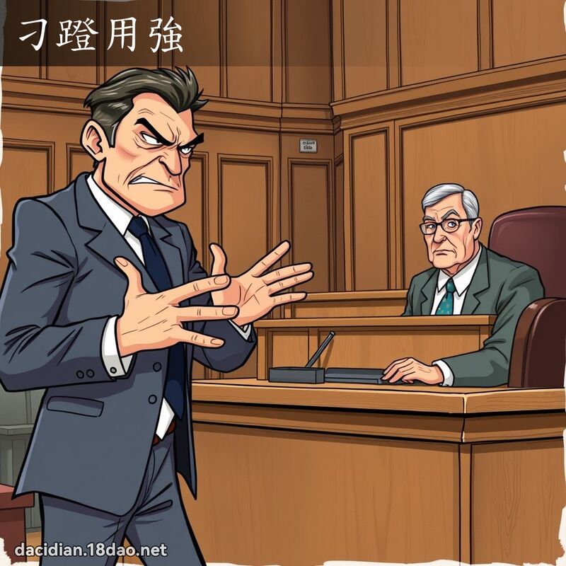 刁蹬用强 - 国语大辞典配图