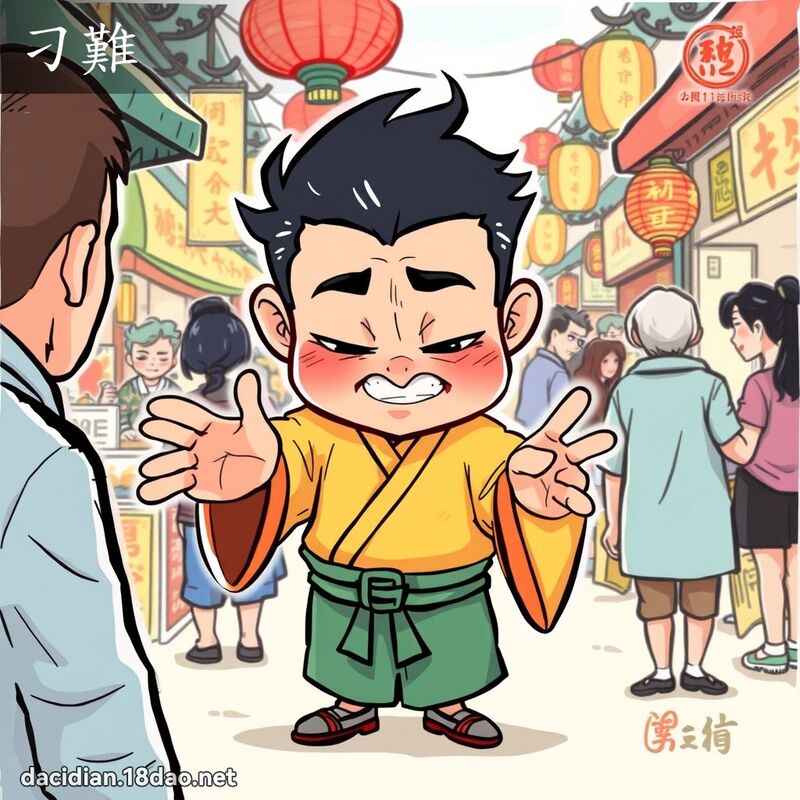 刁難 - 國語大辭典配圖