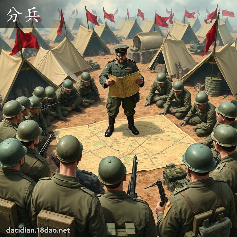 分兵 - 國語大辭典配圖