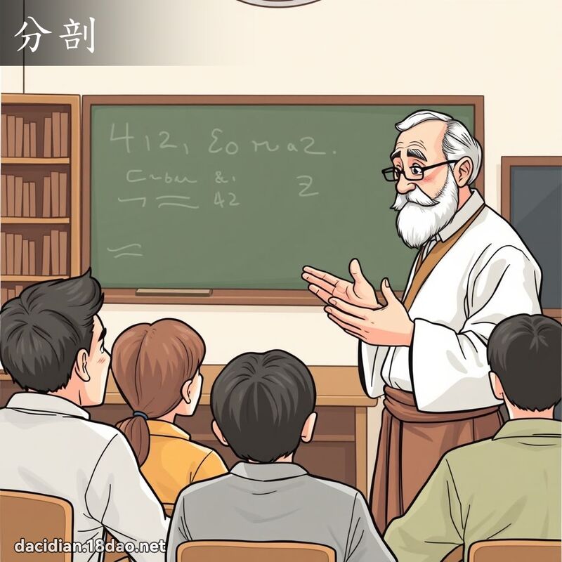 分剖 - 國語大辭典配圖