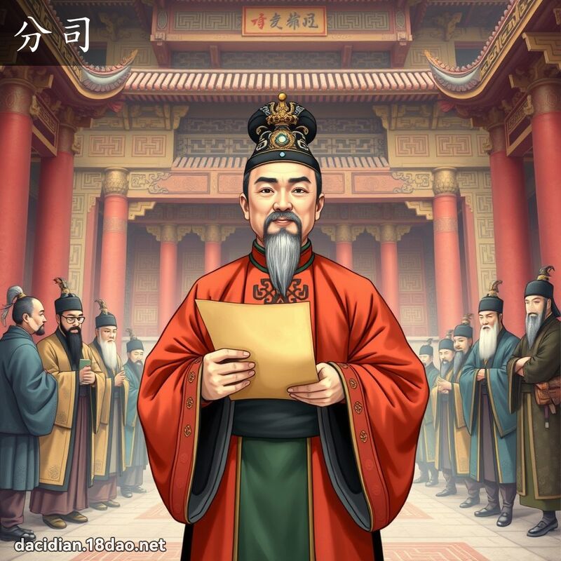 分司 - 國語大辭典配圖