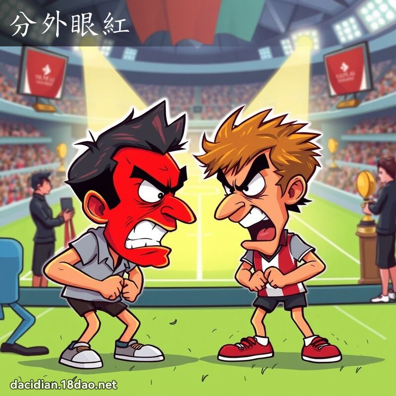 分外眼紅 - 國語大辭典配圖