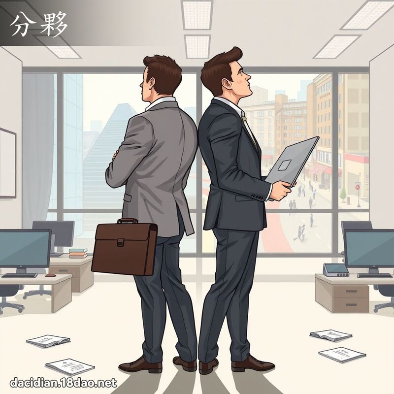 分夥 - 國語大辭典配圖