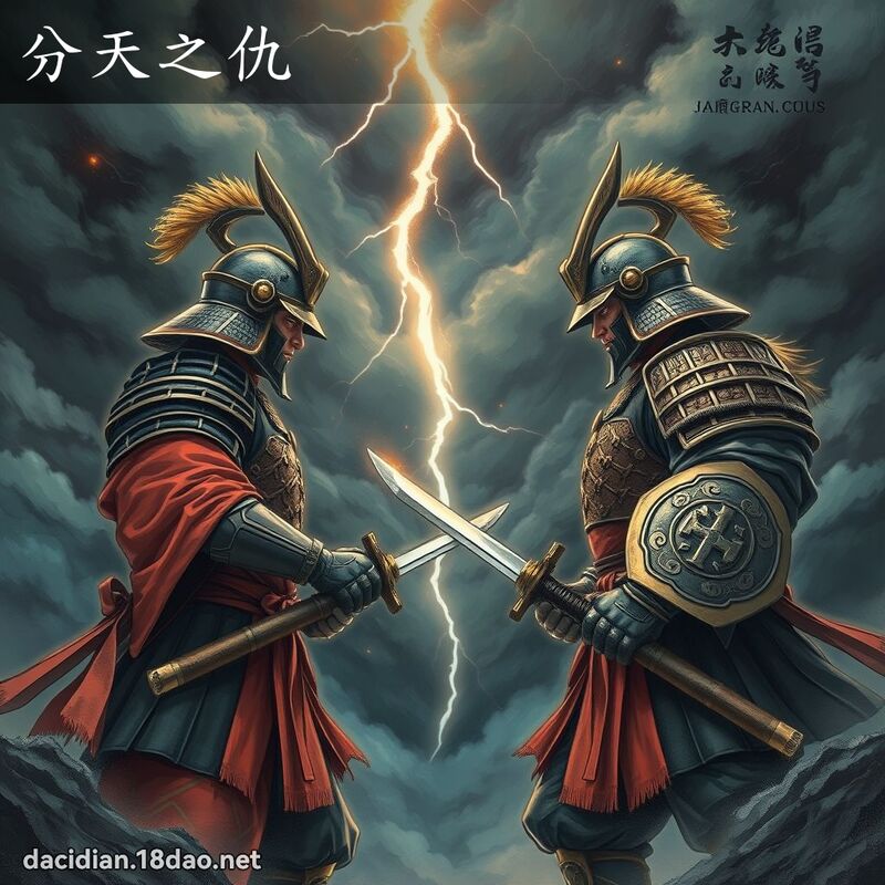 分天之仇 - 國語大辭典配圖