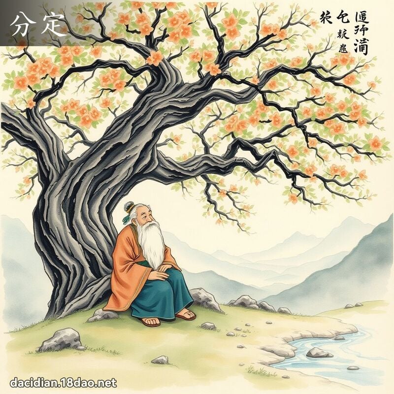 词语: 分定 (多意词)